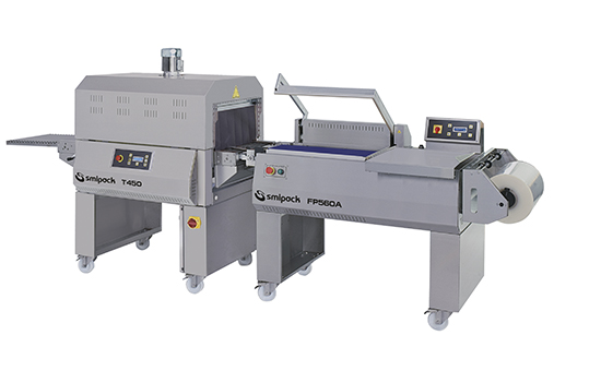 Semi-automatic and automatic L-sealers with shrink tunnel