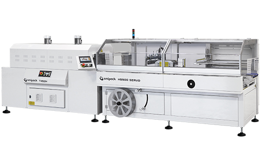 Continuous automatic sealers with shrink tunnel